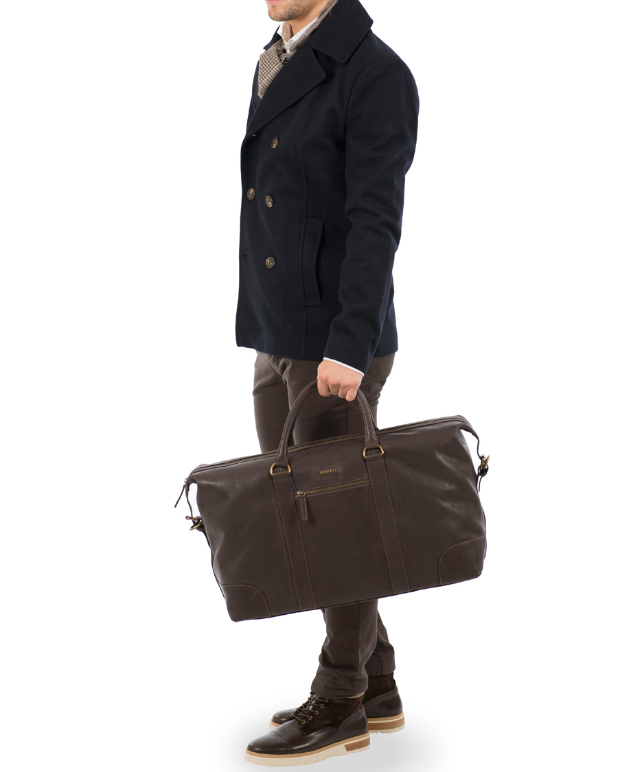 Herre | Morris Leather Weekendbag Dark Brown | Morris | Leather Weekendbag Dark Brown