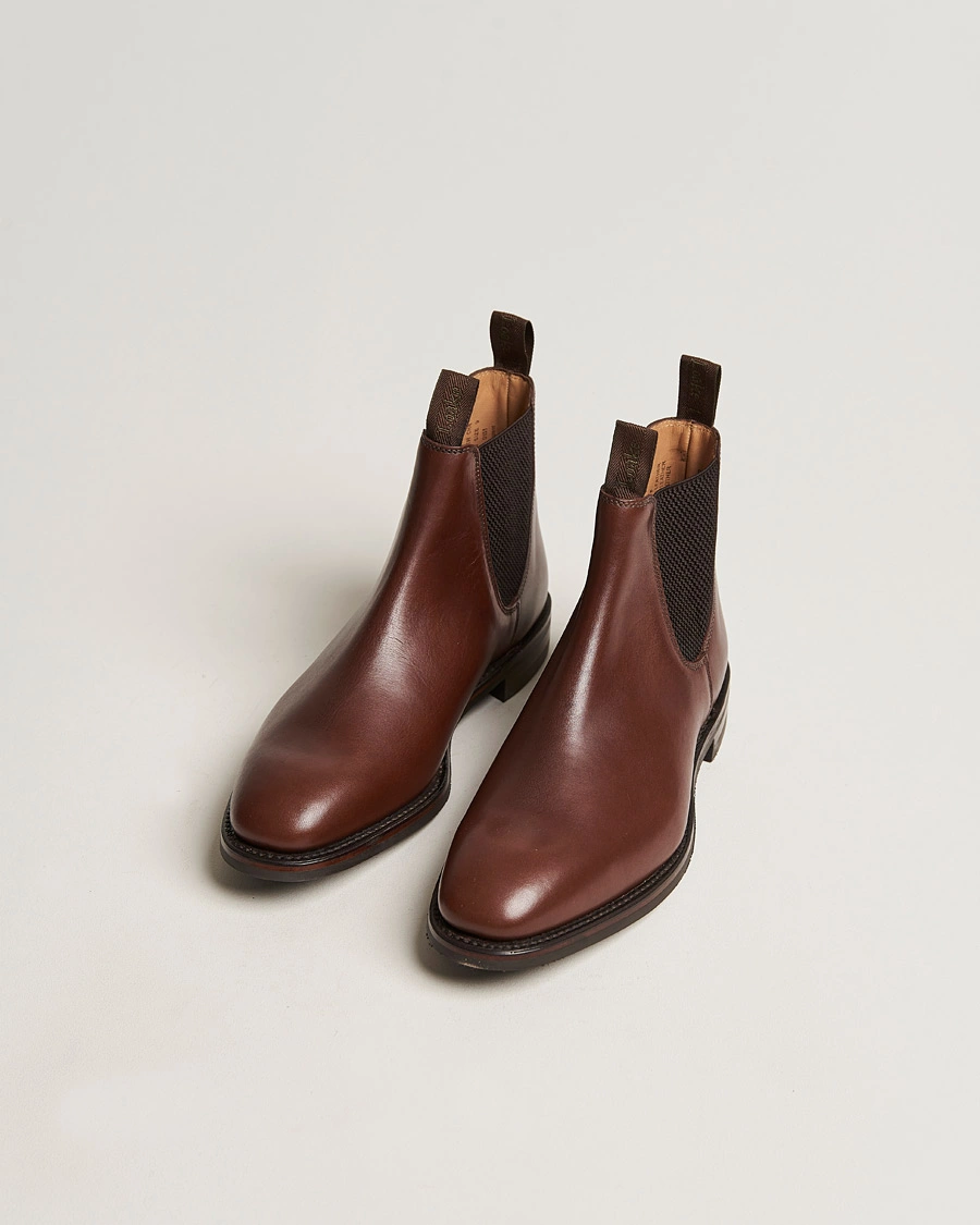 Herre | Håndlagde Sko | Loake 1880 | Chatsworth Chelsea Boot Brown Waxy Leather