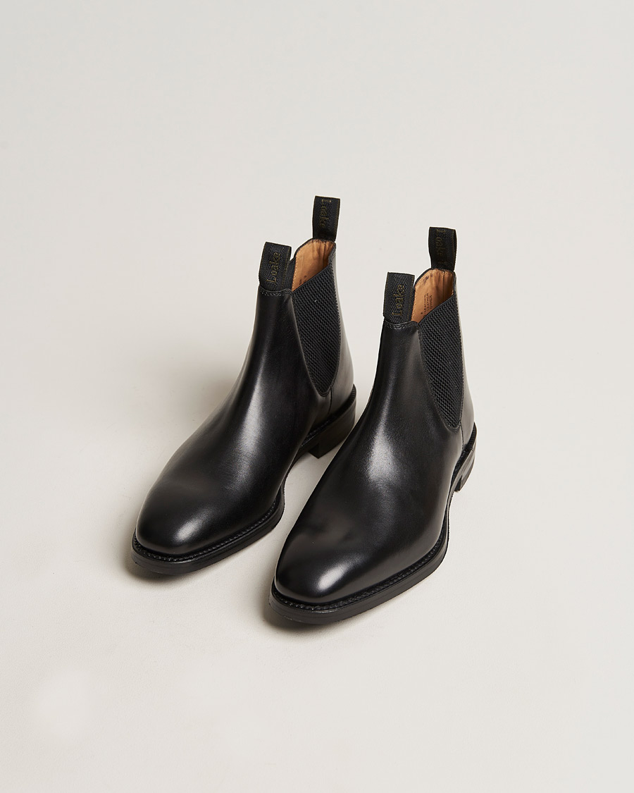 Herre | Håndlagde sko | Loake 1880 | Chatsworth Chelsea Boot Black Calf