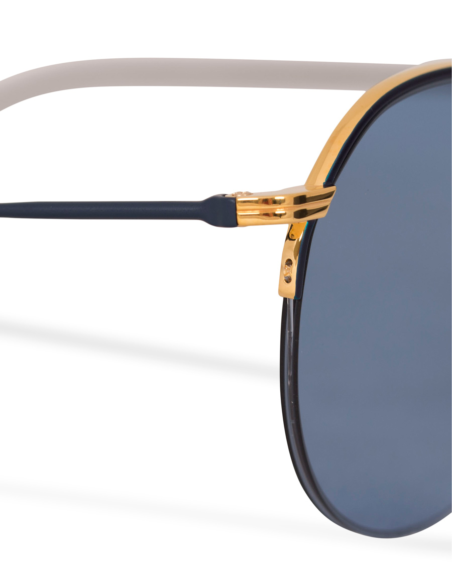 Herre | Thom Browne TB-903 Sunglasses 18 Carat Gold/Navy | Thom Browne | TB-903 Sunglasses 18 Carat Gold/Navy
