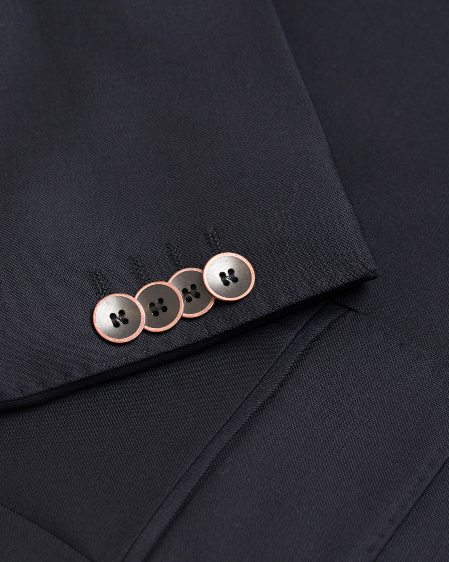 Herre | Dressjakker | Oscar Jacobson | Falke Elbow Patch Club Blazer Navy