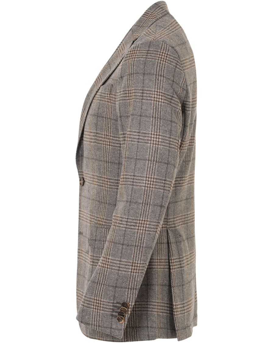 Herre | Dressjakker | Oscar Jacobson | Egel Check Blazer Grey