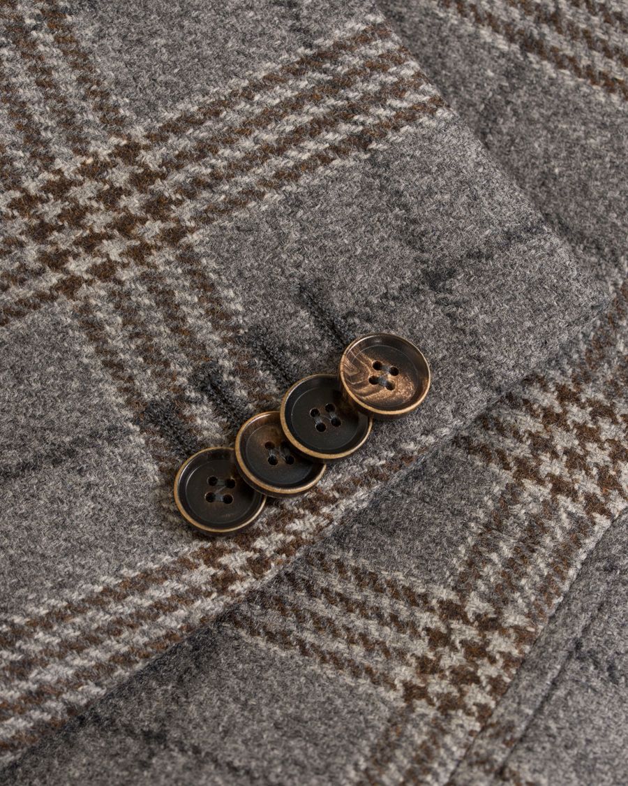 Herre | Dressjakker | Oscar Jacobson | Egel Check Blazer Grey