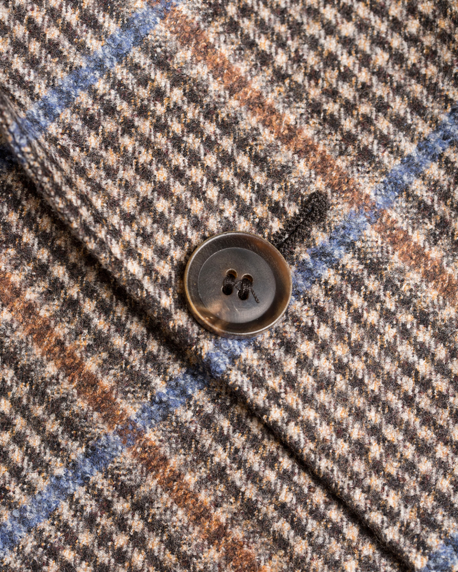 Herre | Dressjakker | Oscar Jacobson | Epic Check Fratelli Tallia Di Delfino Blazer Brown