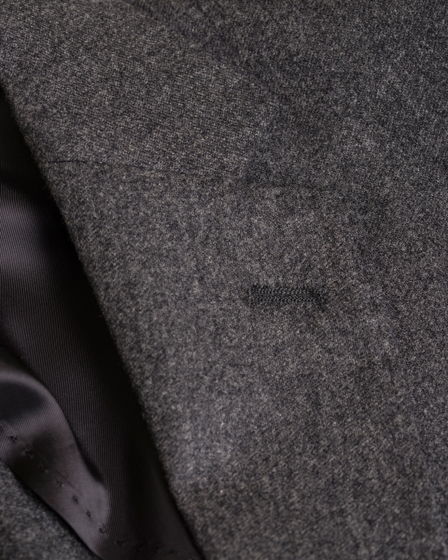 Herre | Dressjakker | Oscar Jacobson | Einar Flannel Blazer Dark Grey