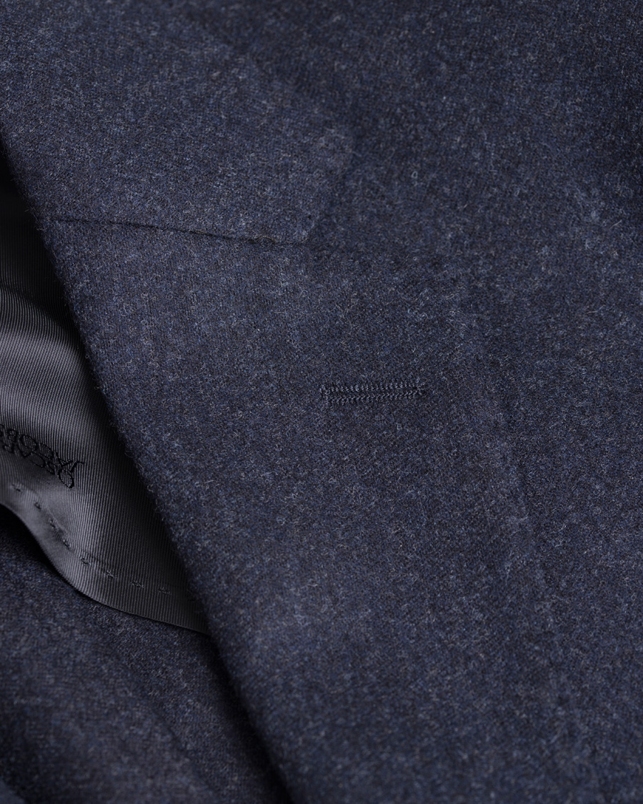 Herre | Dressjakker | Oscar Jacobson | Einar Flannel Blazer Navy