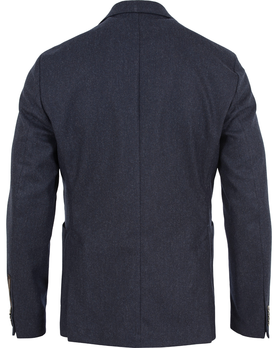 Herre | Dressjakker | Oscar Jacobson | Einar Flannel Blazer Navy