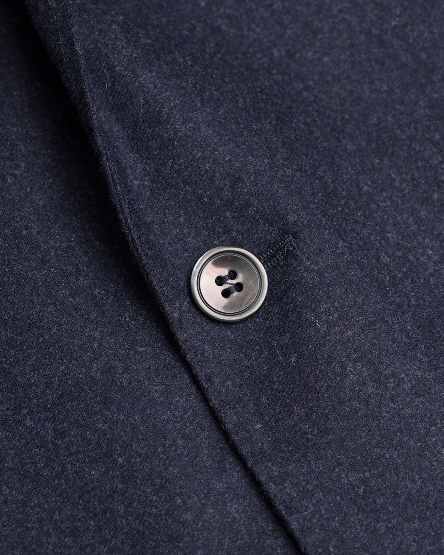 Herre | Dressjakker | Oscar Jacobson | Einar Flannel Blazer Navy
