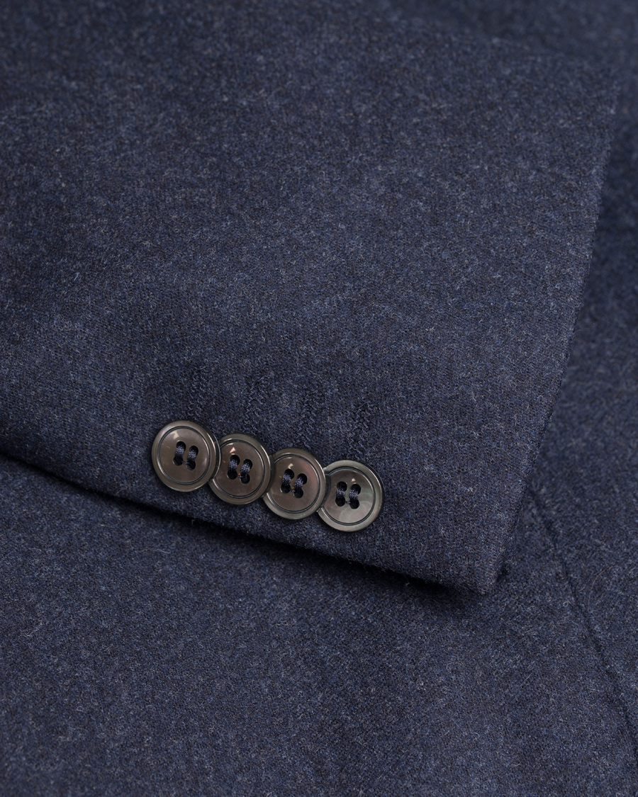 Herre | Dressjakker | Oscar Jacobson | Einar Flannel Blazer Navy