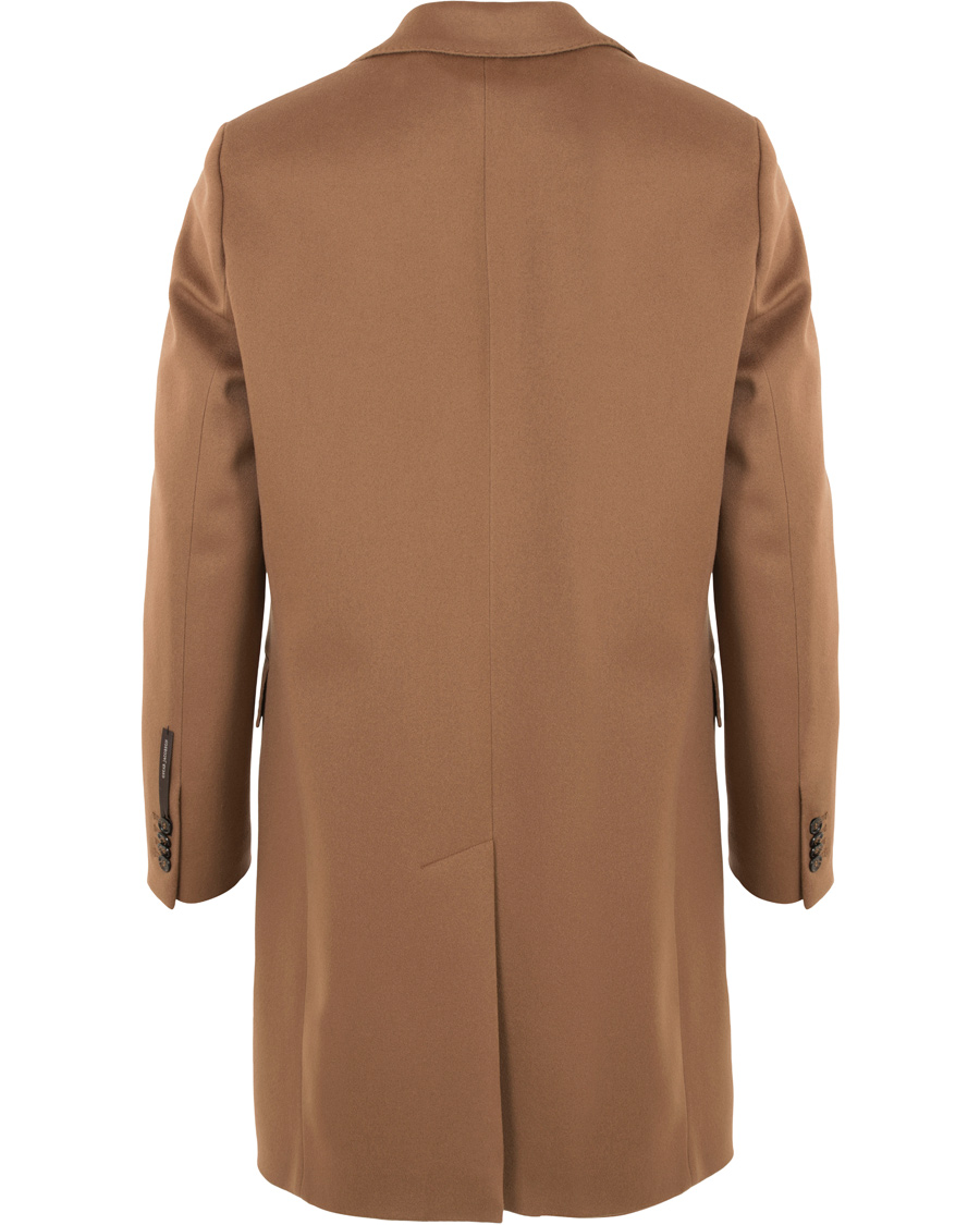 Herre | Jakker | Oscar Jacobson | Savile Row Loro Piana Storm System Coat Dark Brown