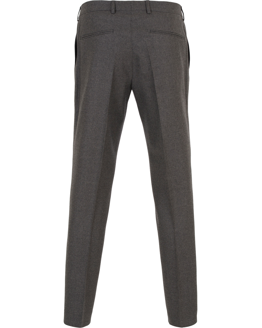 Herre | Bukser | Oscar Jacobson | David Double Plated Trousers Dark Grey