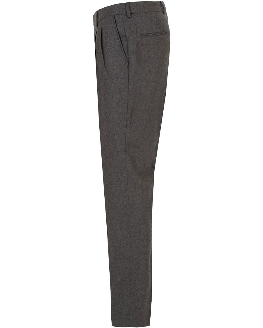 Herre | Bukser | Oscar Jacobson | David Double Plated Trousers Dark Grey