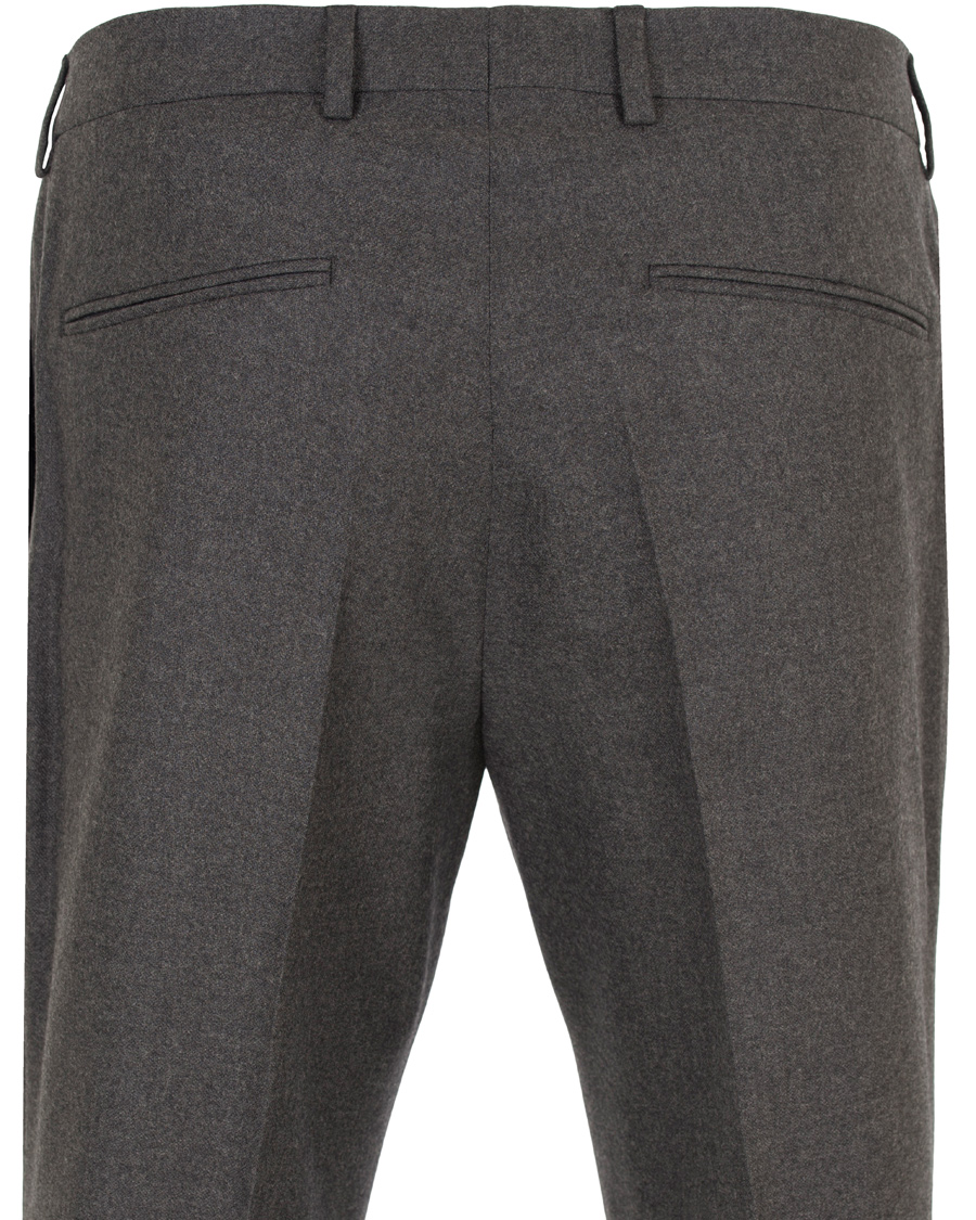 Herre | Bukser | Oscar Jacobson | David Double Plated Trousers Dark Grey