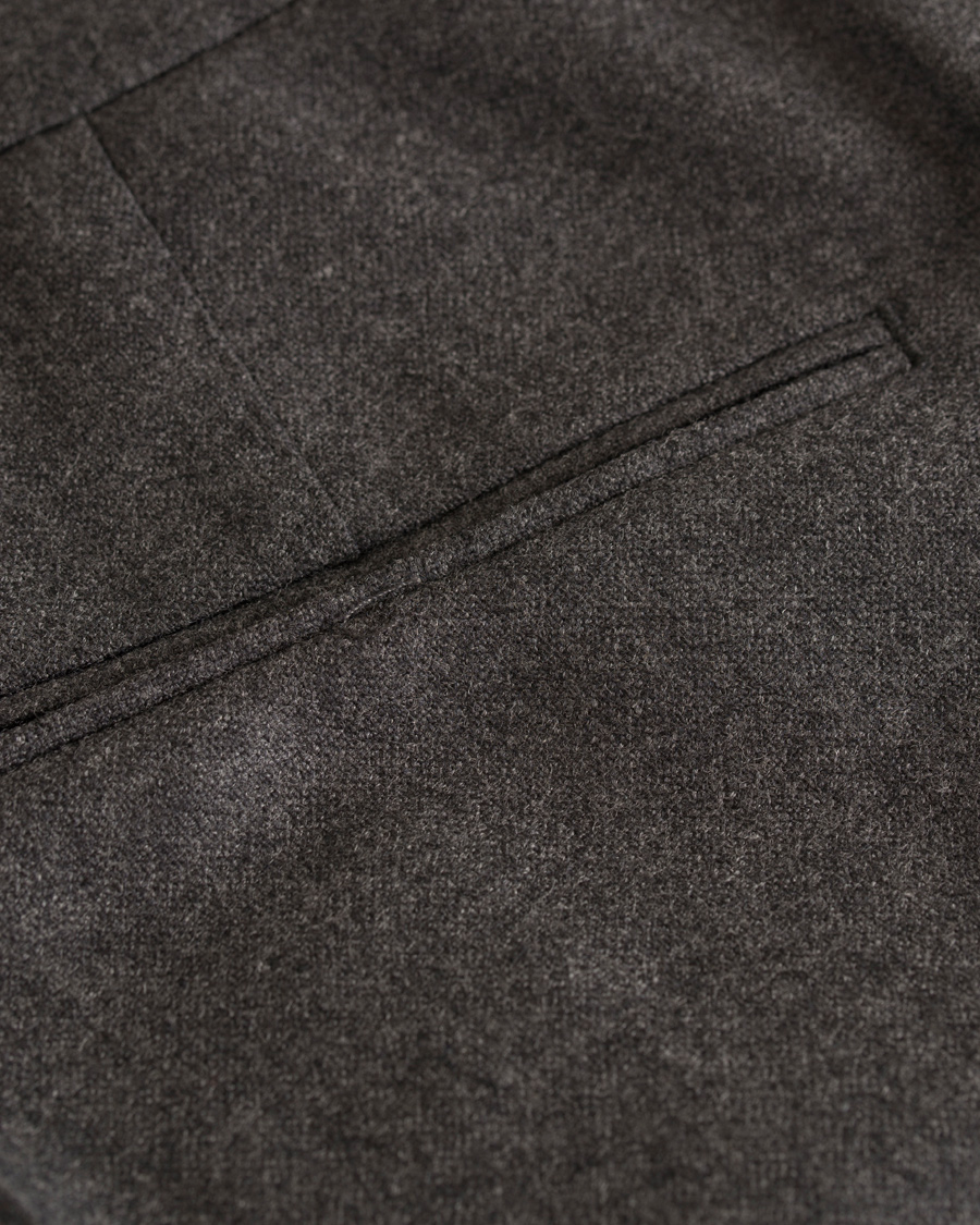 Herre | Bukser | Oscar Jacobson | David Double Plated Trousers Dark Grey