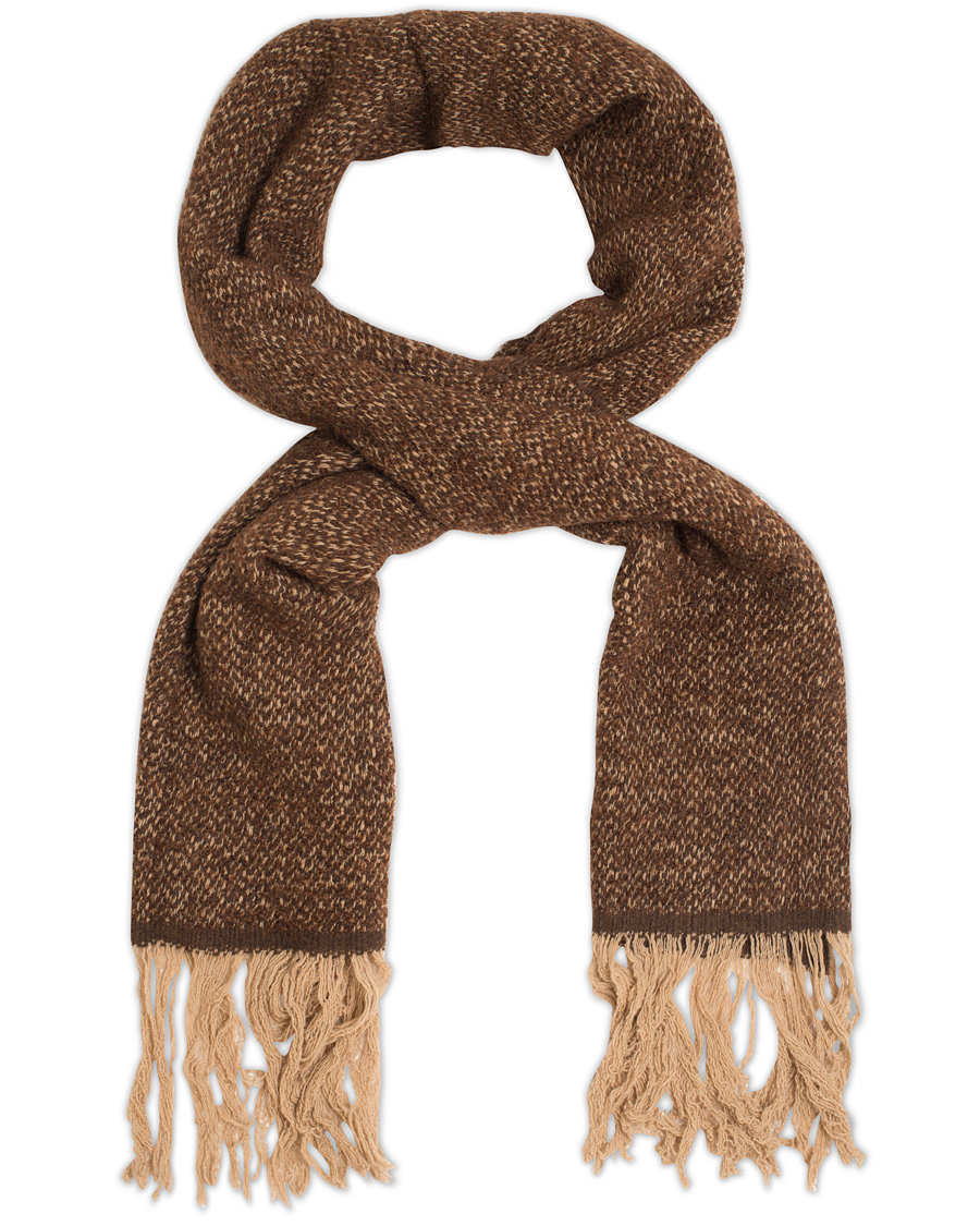 Herre | Oscar Jacobson Big Winter Scarf Brown | Oscar Jacobson | Big Winter Scarf Brown