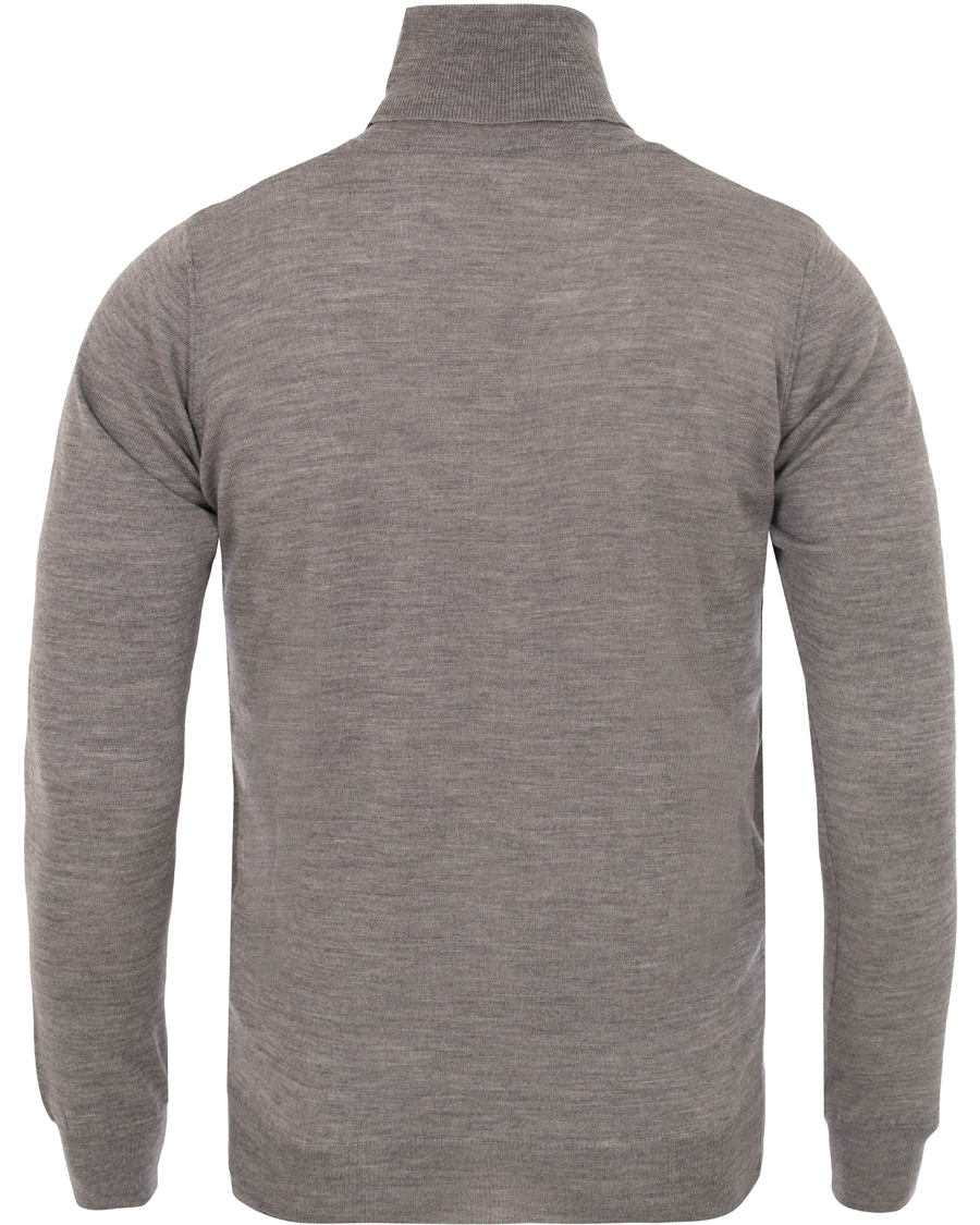 Herre | Gensere | Oscar Jacobson | Cole Extra Fine Merino Polo Grey