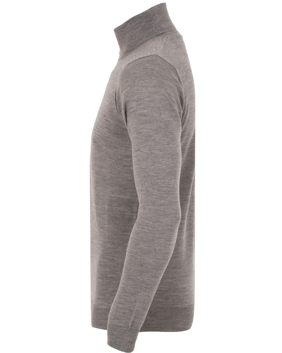 Herre | Gensere | Oscar Jacobson | Cole Extra Fine Merino Polo Grey