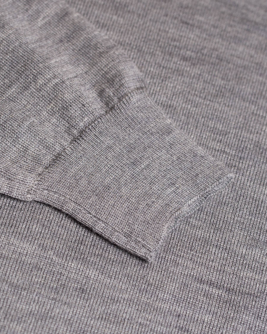 Herre | Gensere | Oscar Jacobson | Cole Extra Fine Merino Polo Grey