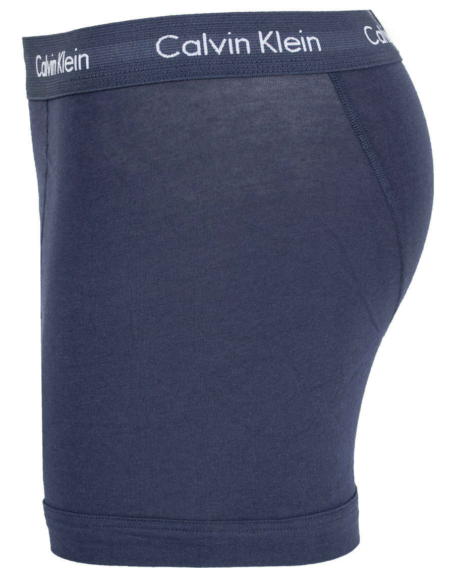 Herre | Undertøy | Calvin Klein | Cotton Stretch Long Leg Trunk 3-pack Blue/Black/Cobolt