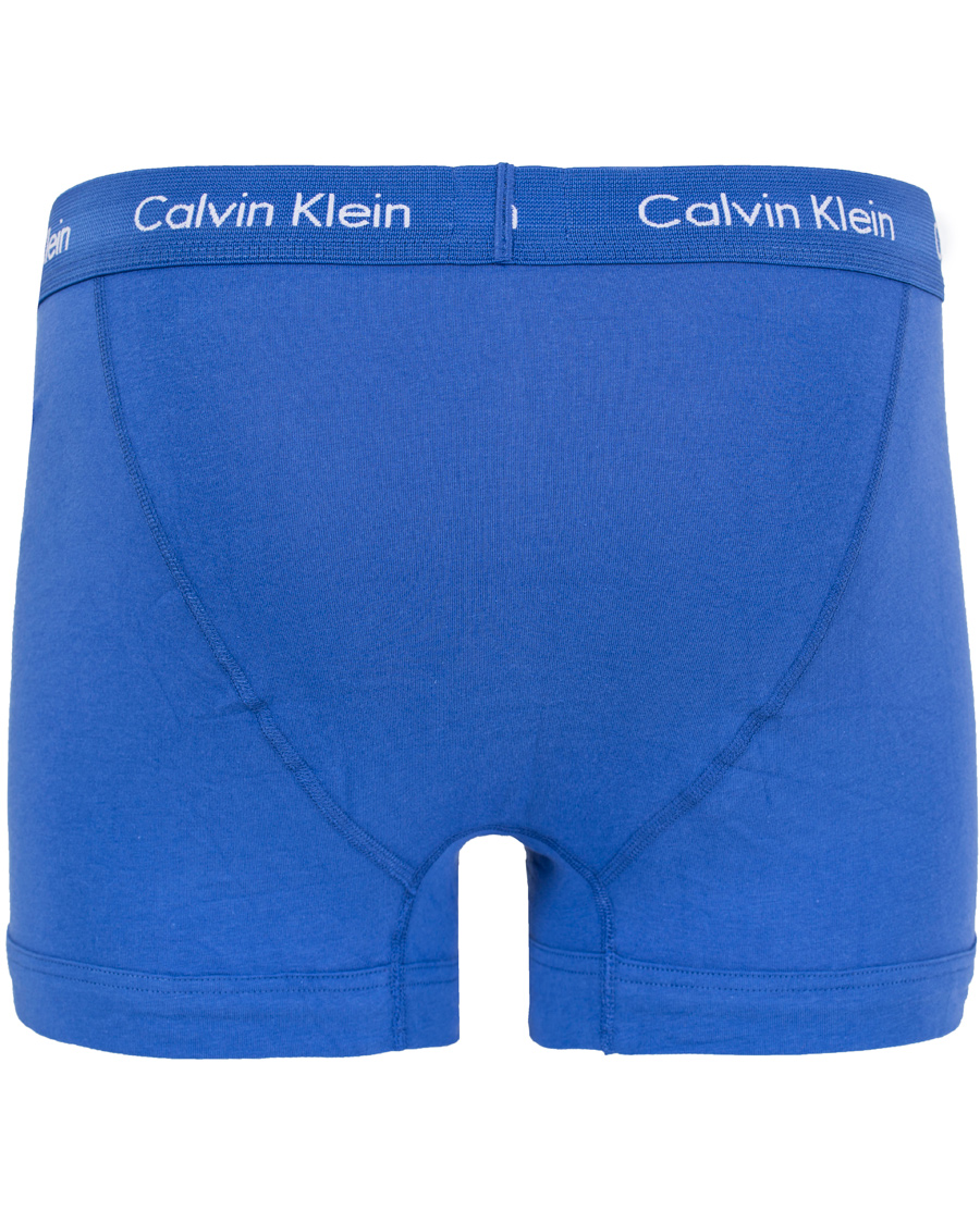 Herre | Undertøy | Calvin Klein | Cotton Stretch Long Leg Trunk 3-pack Blue/Black/Cobolt