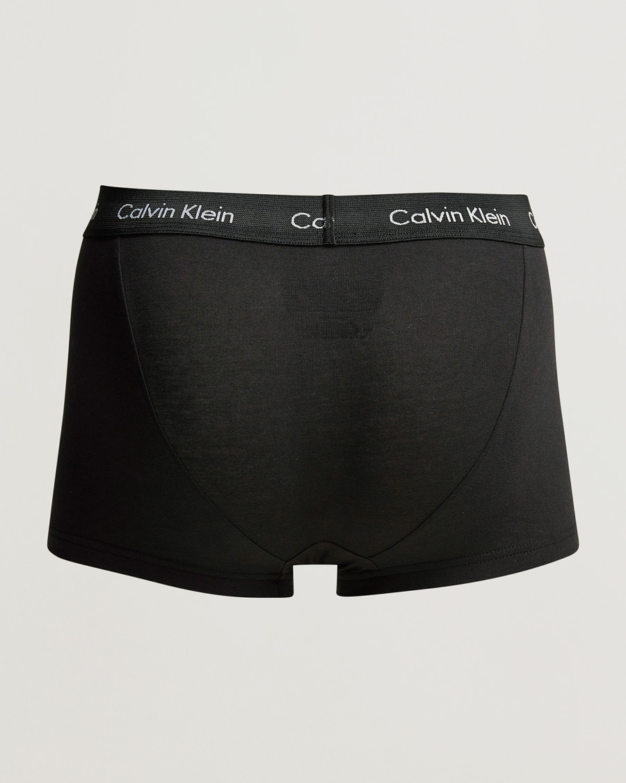 Herre | Trunks | Calvin Klein | Cotton Stretch Low Rise Trunk 3-pack Blue/Black/Cobolt