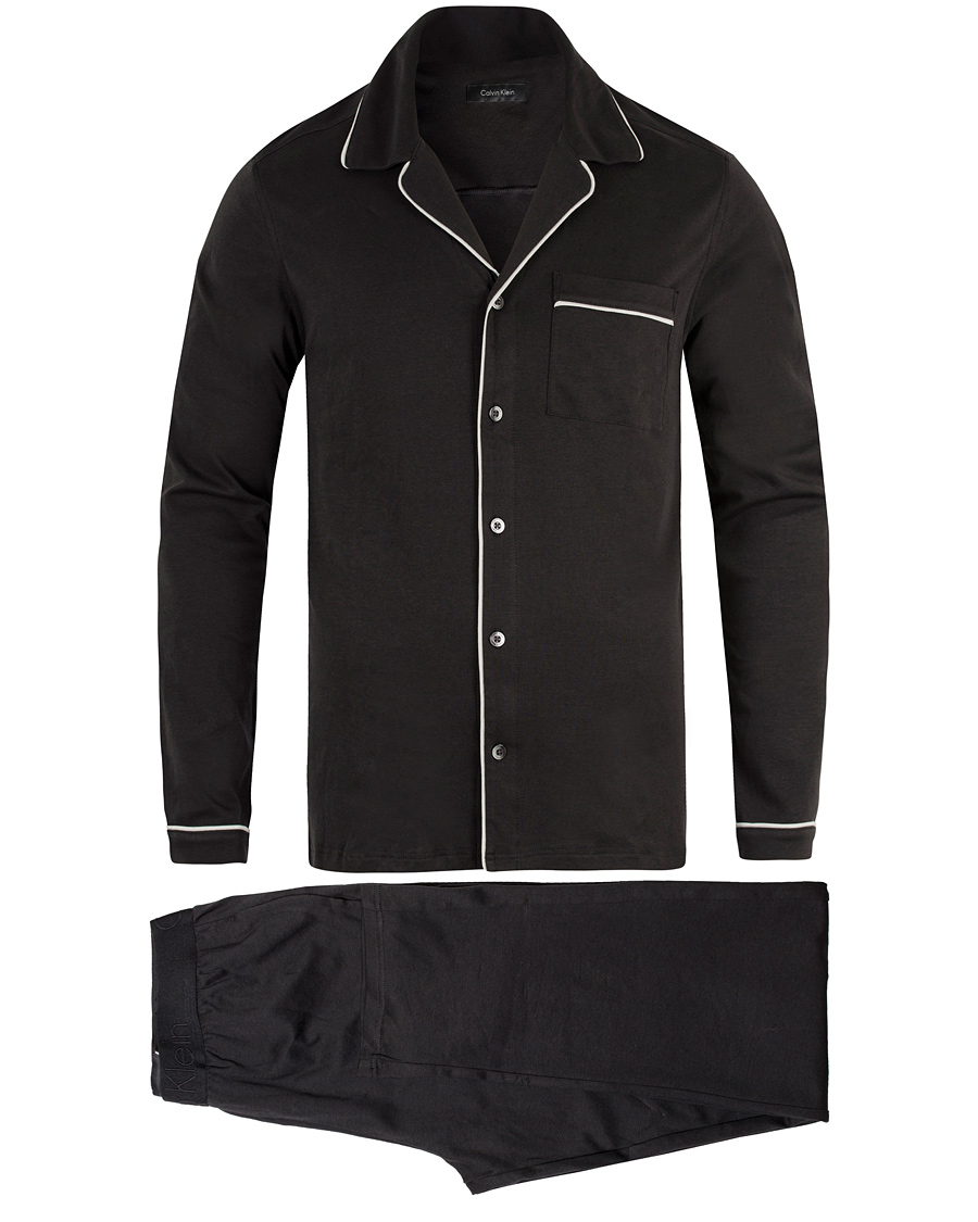 Herre | Undertøy | Calvin Klein | Elegant Cotton Pyjama Set Black