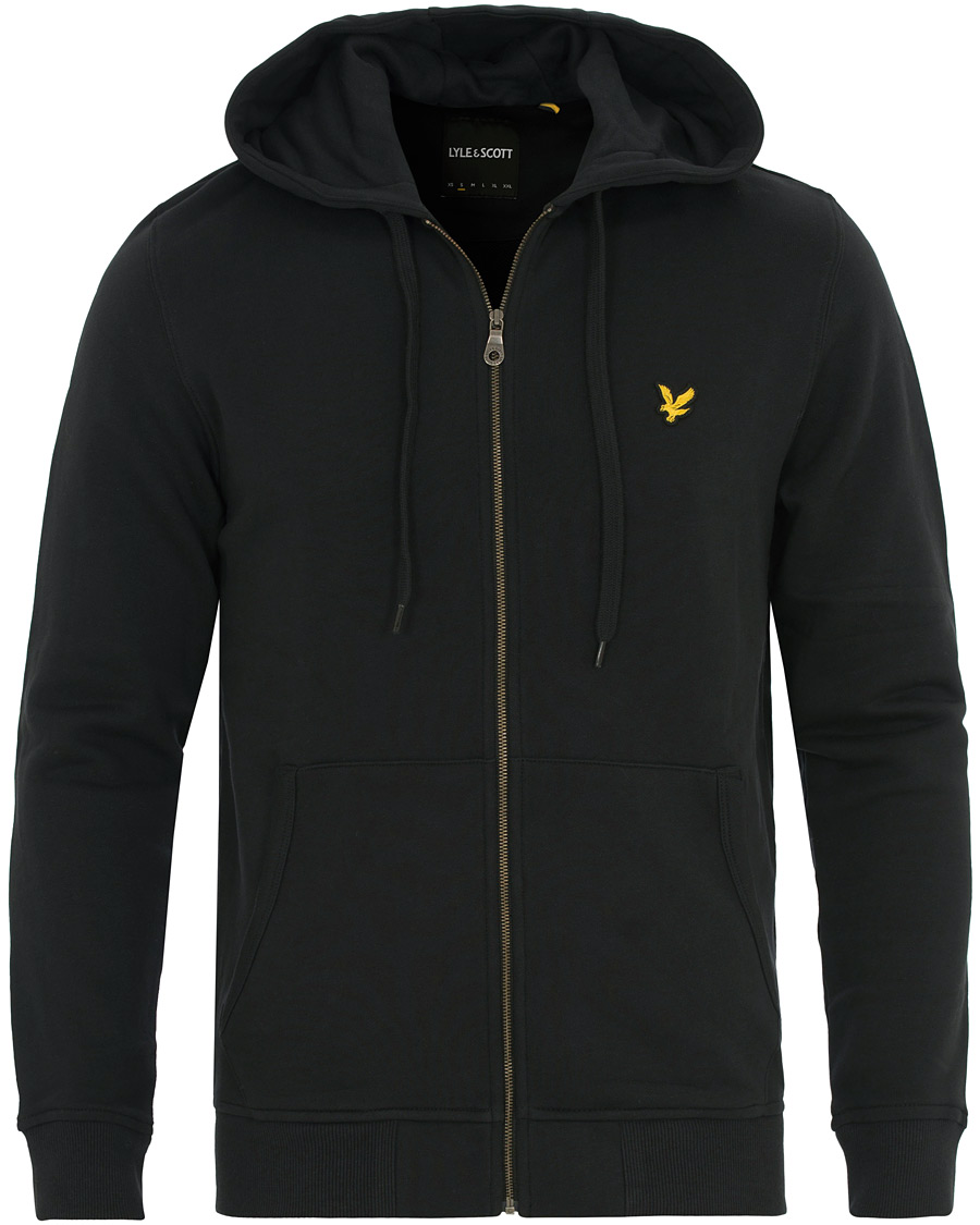 Herre | Gensere | Lyle & Scott | Zip Through Hoodie True Black