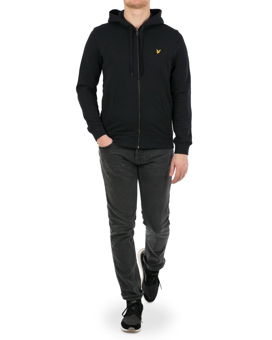 Herre | Gensere | Lyle & Scott | Zip Through Hoodie True Black