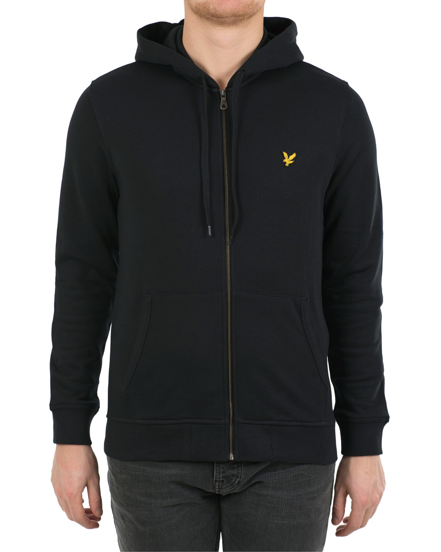 Herre | Gensere | Lyle & Scott | Zip Through Hoodie True Black