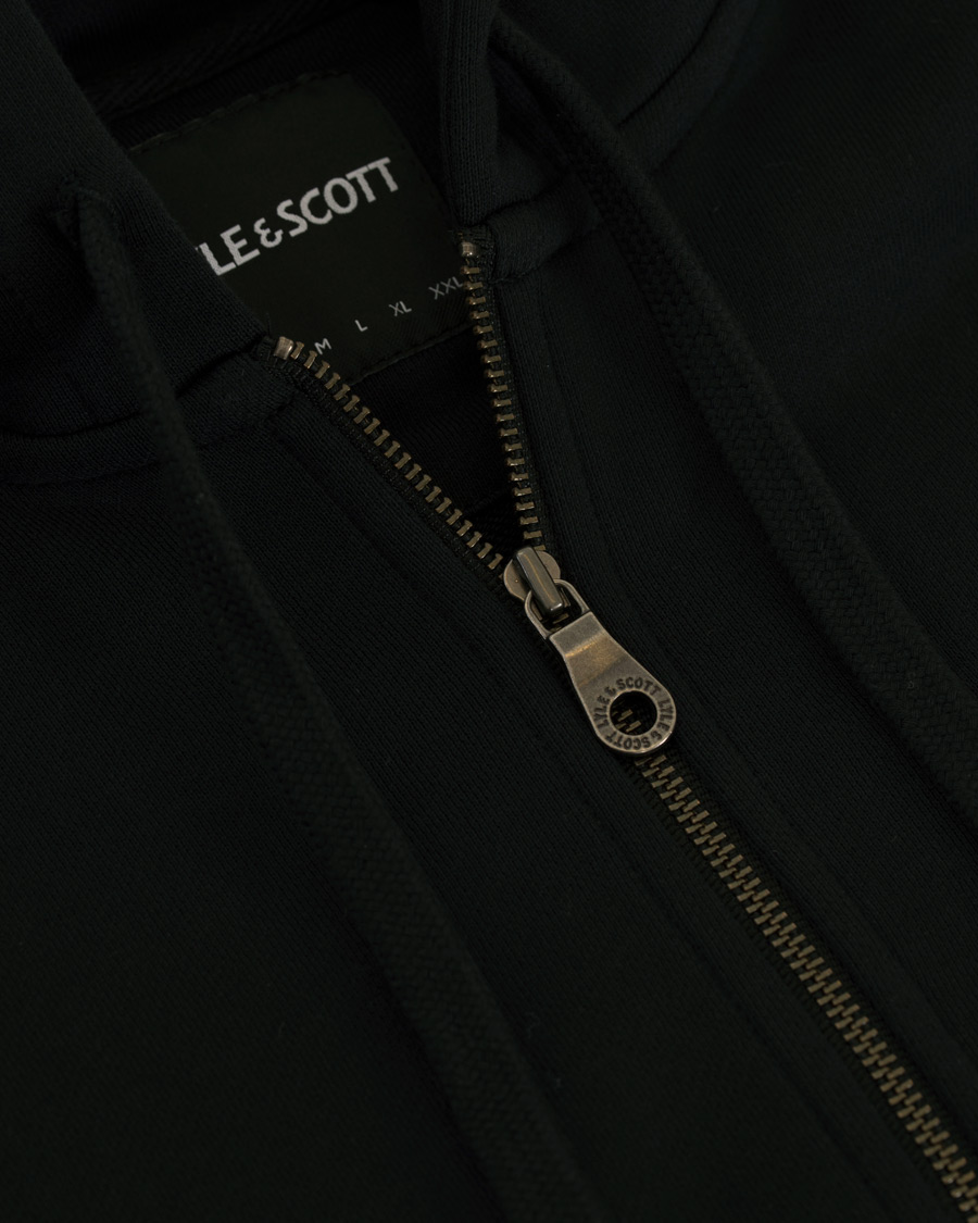 Herre | Gensere | Lyle & Scott | Zip Through Hoodie True Black