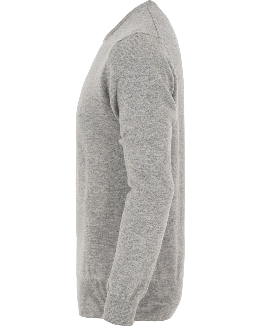 Herre | Gensere | Johnstons of Elgin | Cashmere Crew Neck Light Grey
