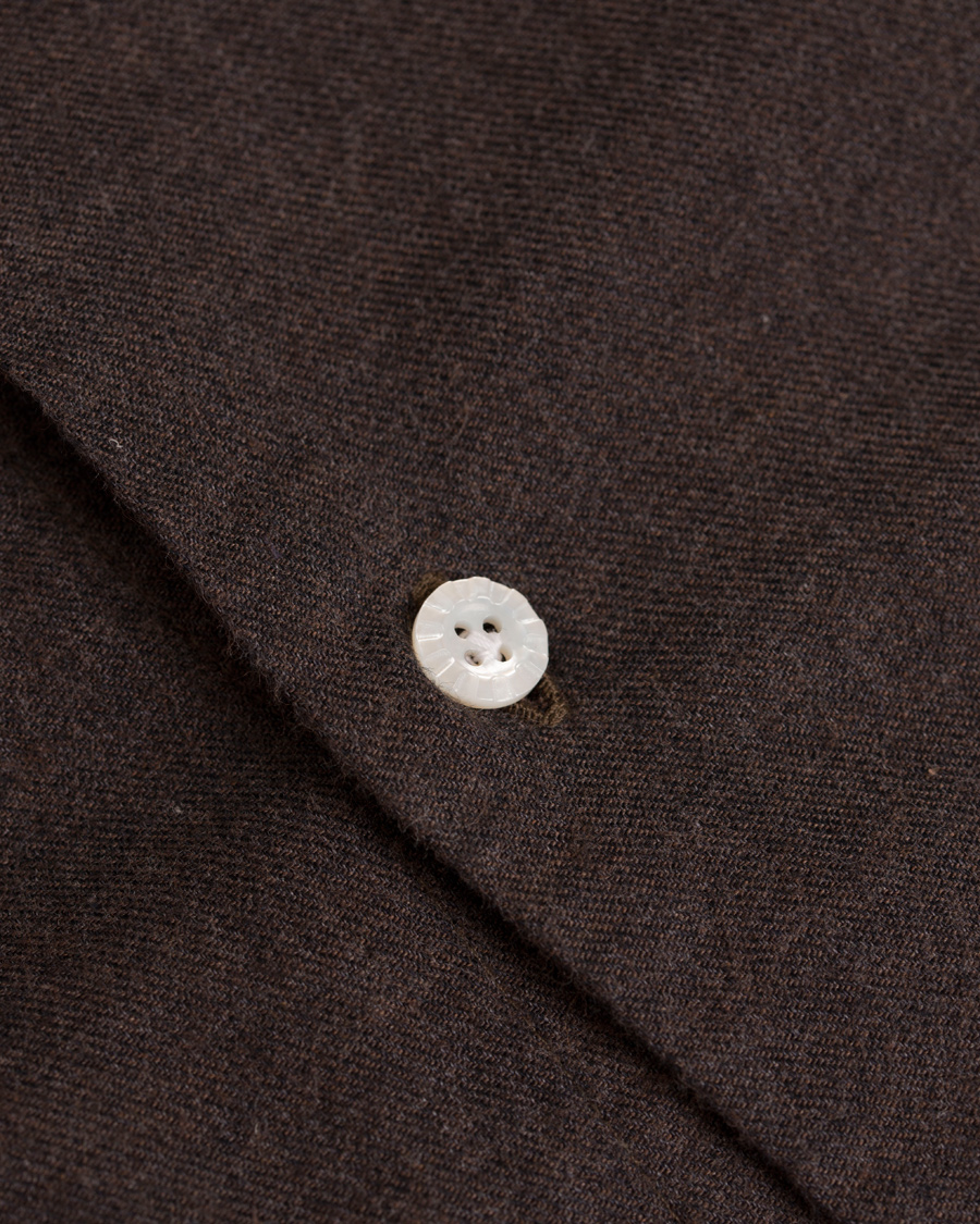 Herre | Skjorter | Barba Napoli | Dandylife Flannel Slim Fit Shirt Brown