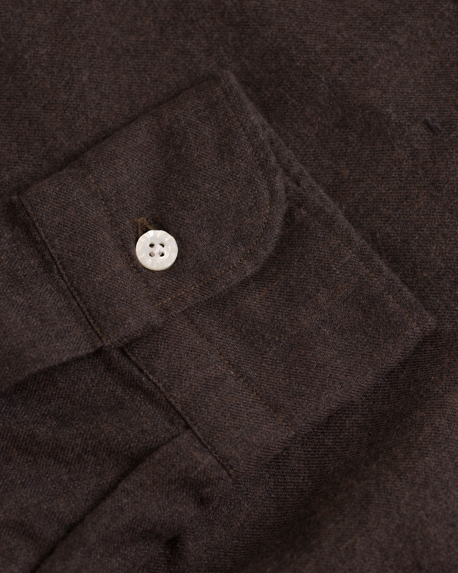 Herre | Skjorter | Barba Napoli | Dandylife Flannel Slim Fit Shirt Brown