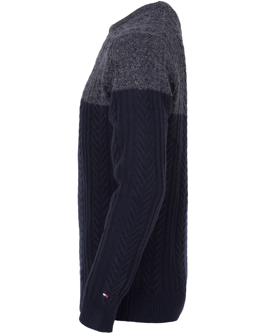 Herre | Gensere | Tommy Hilfiger | Elim Block Sweater Silver Fog Heather
