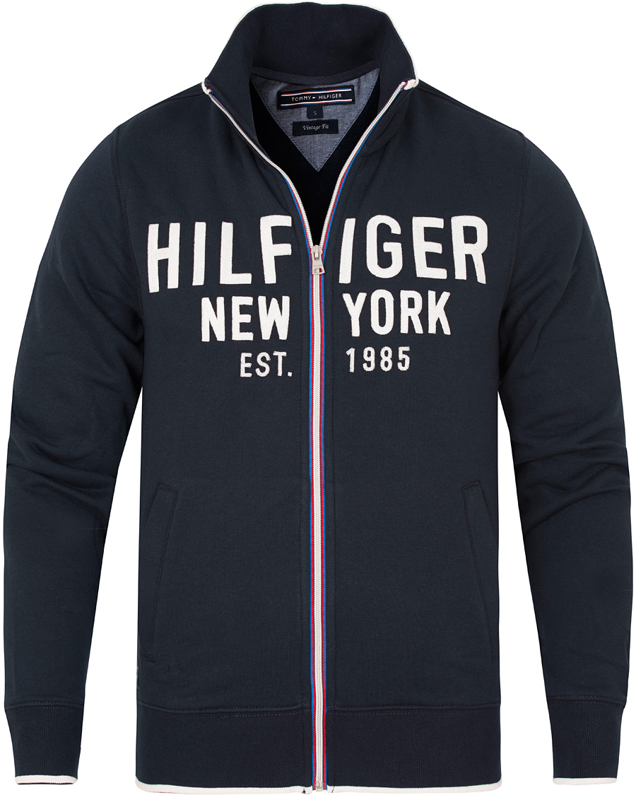 Herre | Gensere | Tommy Hilfiger | Nate Zip-Trough Sweater Navy Blazer