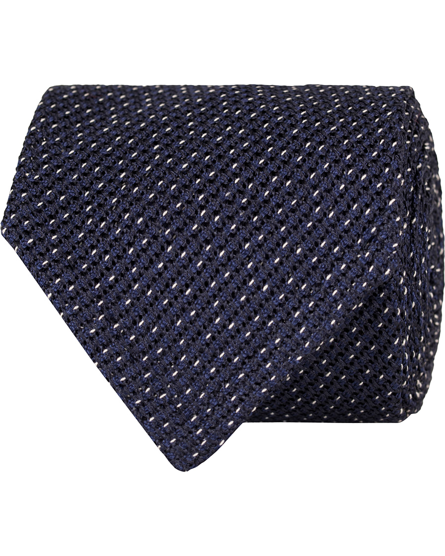 Herre | Eton Grenadine Untipped 8cm Tie Blue | Eton | Grenadine Untipped 8cm Tie Blue