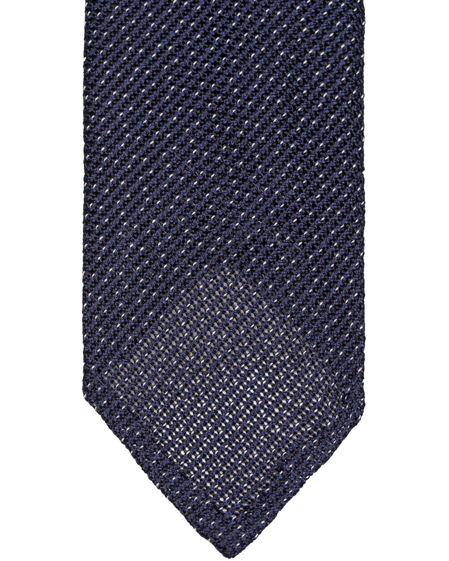 Herre | Eton Grenadine Untipped 8cm Tie Blue | Eton | Grenadine Untipped 8cm Tie Blue
