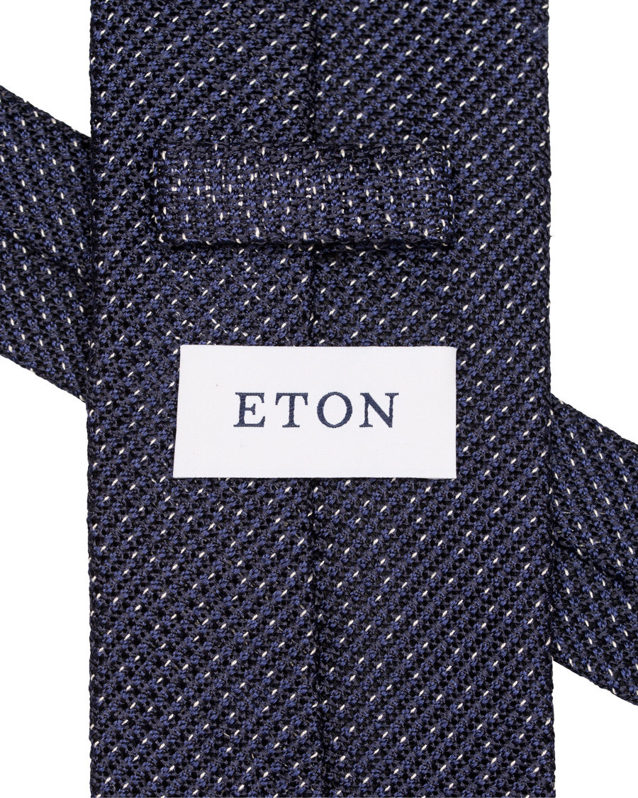 Herre | Eton Grenadine Untipped 8cm Tie Blue | Eton | Grenadine Untipped 8cm Tie Blue