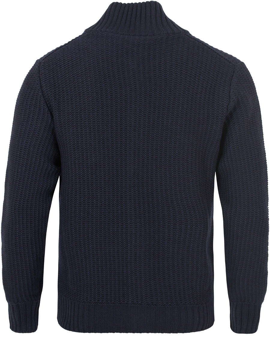 Herre | Gensere | Zanone | Wool Button Cardigan Navy