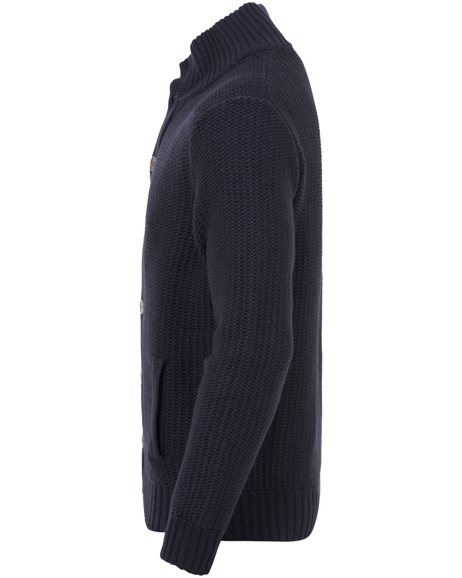 Herre | Gensere | Zanone | Wool Button Cardigan Navy