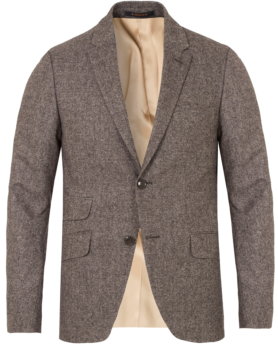 Morris Cornwall Donegal Blazer Brown hos CareOfCarl.no Morris Harris Tweed Donegal Blazer Navy hos CareOfCarl.no