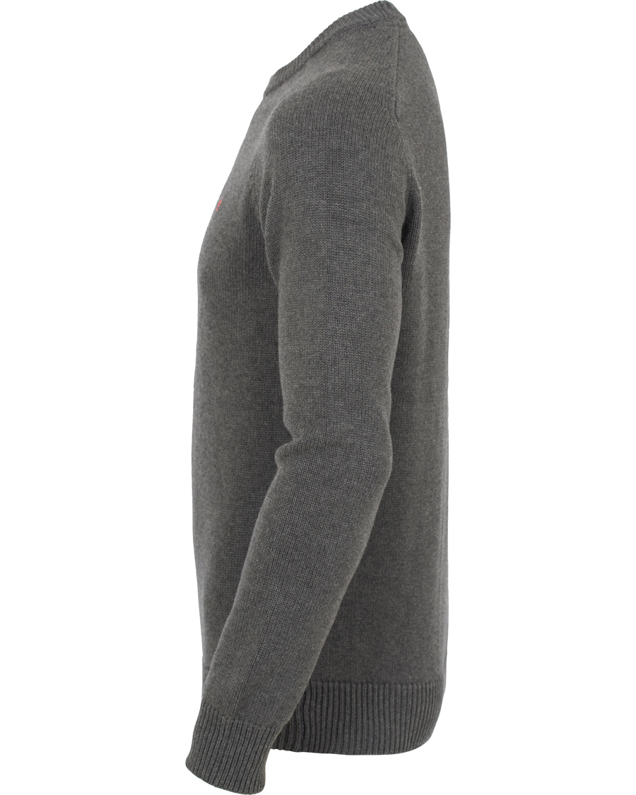 Herre | Gensere | Morris | Lily Cotton Knit Oneck Dark Grey