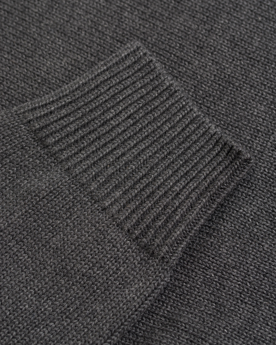 Herre | Gensere | Morris | Lily Cotton Knit Oneck Dark Grey