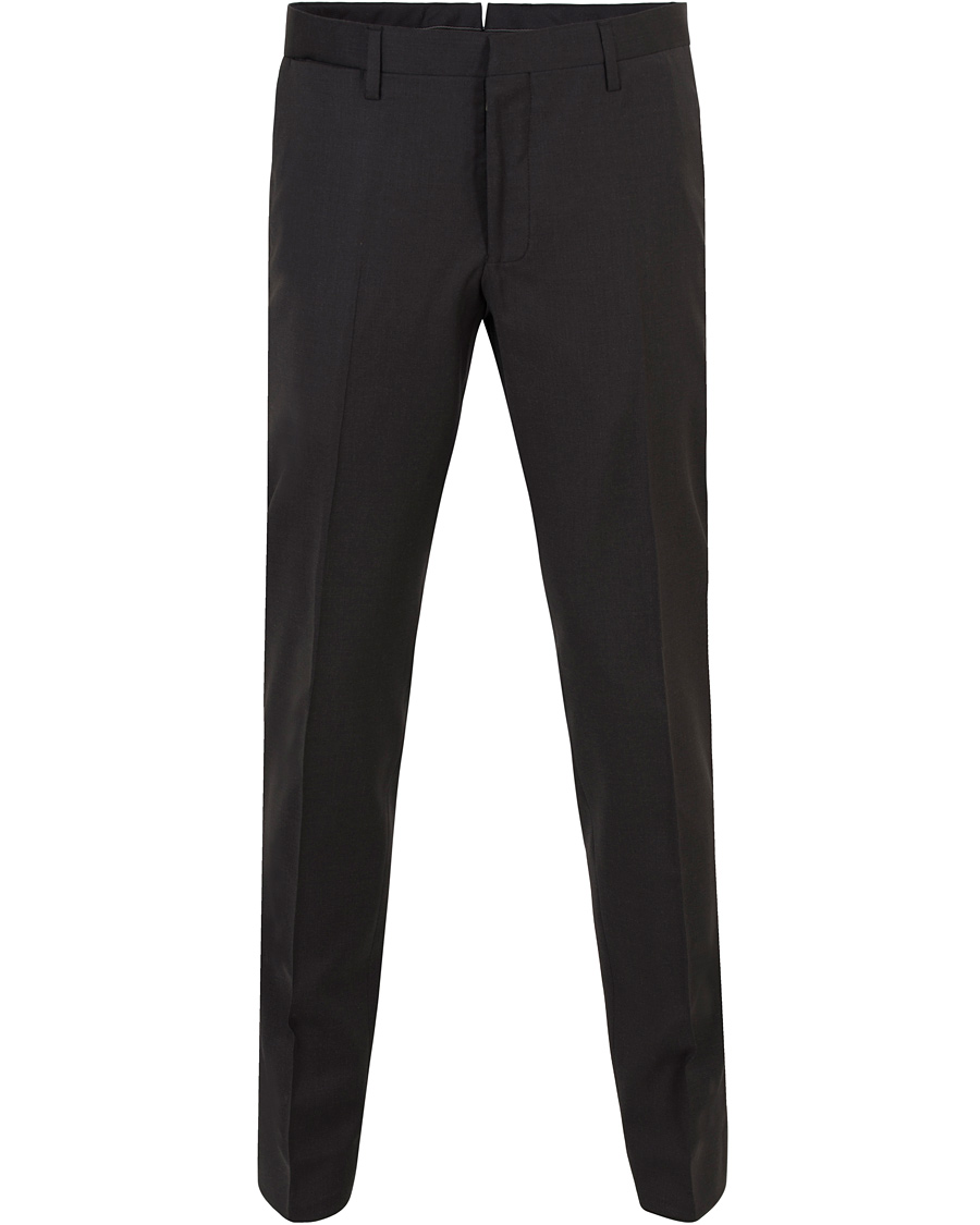 Herre | Bukser | GANT Diamond G | Tailored Slim Travel Pants Charcoal Melange