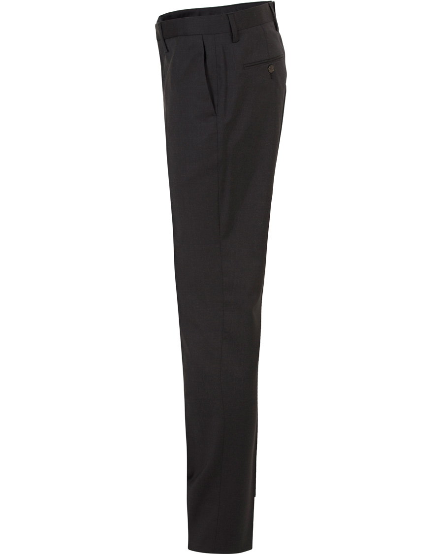 Herre | Bukser | GANT Diamond G | Tailored Slim Travel Pants Charcoal Melange