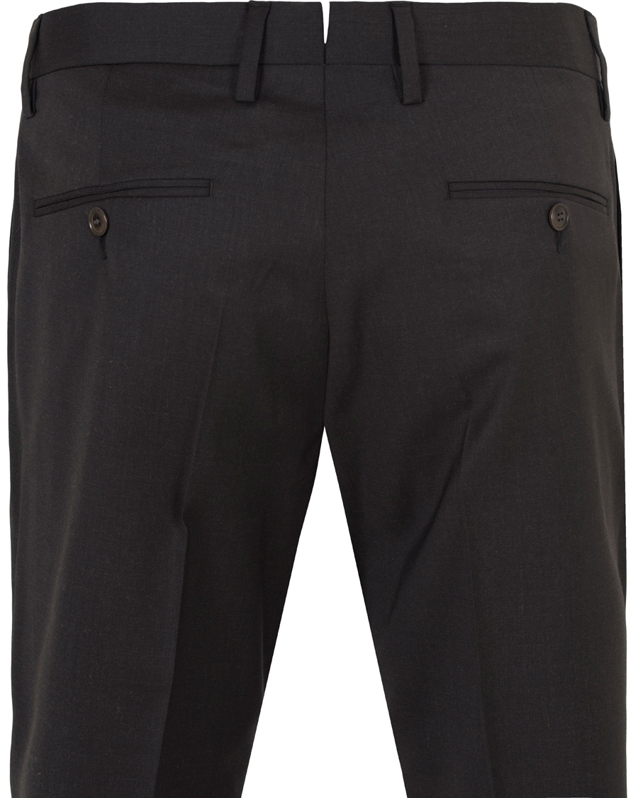 Herre | Bukser | GANT Diamond G | Tailored Slim Travel Pants Charcoal Melange