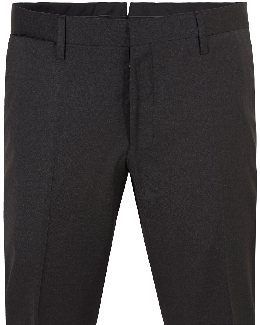 Herre | Bukser | GANT Diamond G | Tailored Slim Travel Pants Charcoal Melange