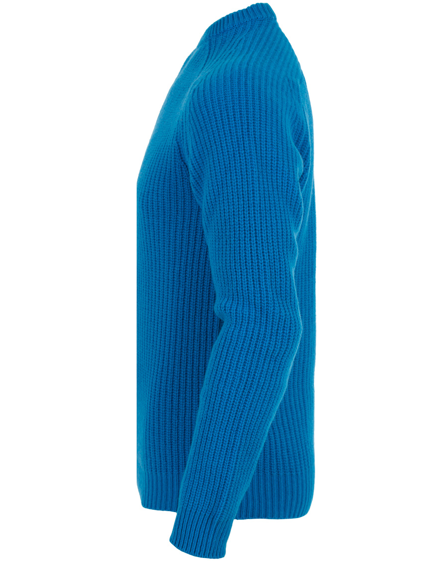 Herre | Gensere | GANT Diamond G | Lambswool Cashmere Crew Neck Teal Blue