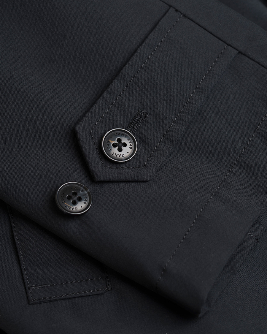 Herre | Jakker | GANT | The Seeter Raincoat Black