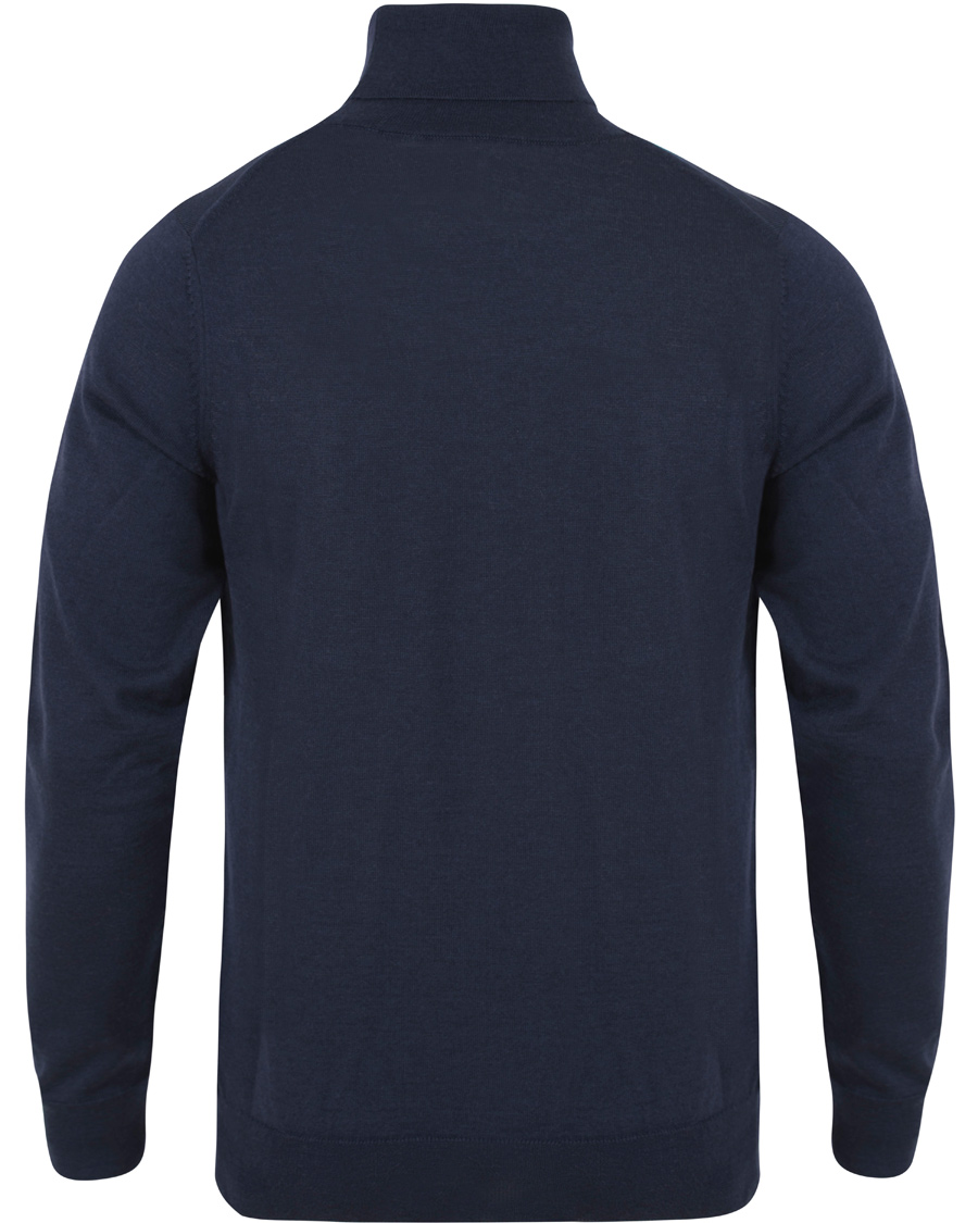Herre | Gensere | GANT | Fine Merino Wool Turtleneck Marine